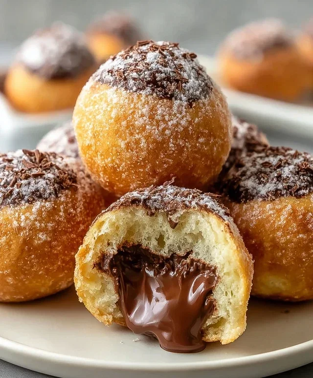 Air Fryer Nutella Bombs