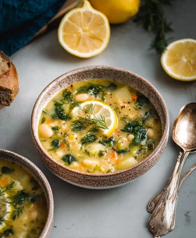 Lemon-Dill White Bean & Potato Soup