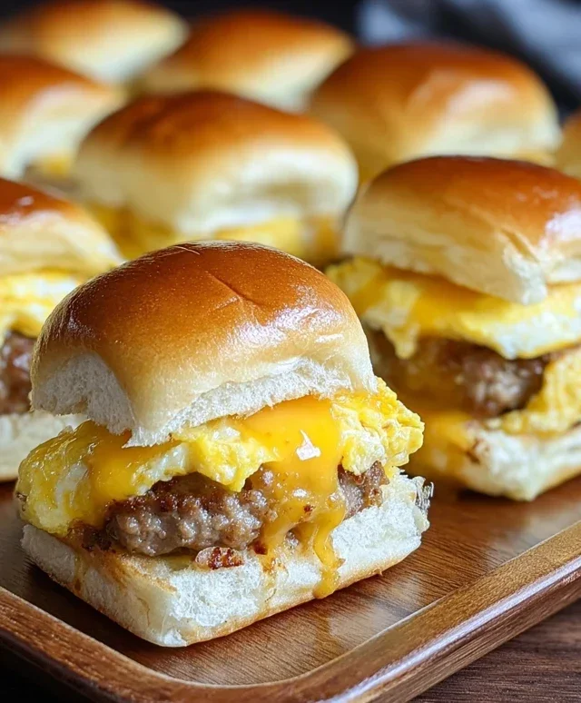 Sausage Egg and Cheese Breakfast Sliders