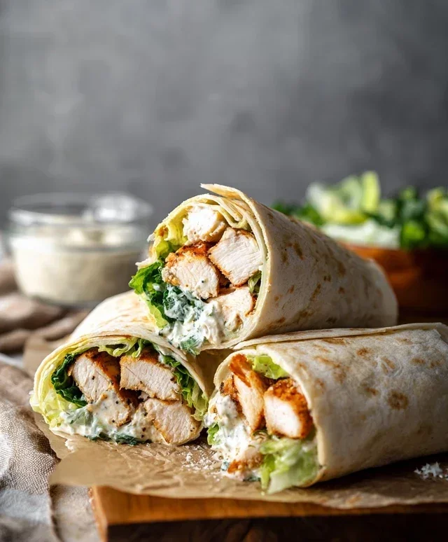 Chicken Caesar Wraps