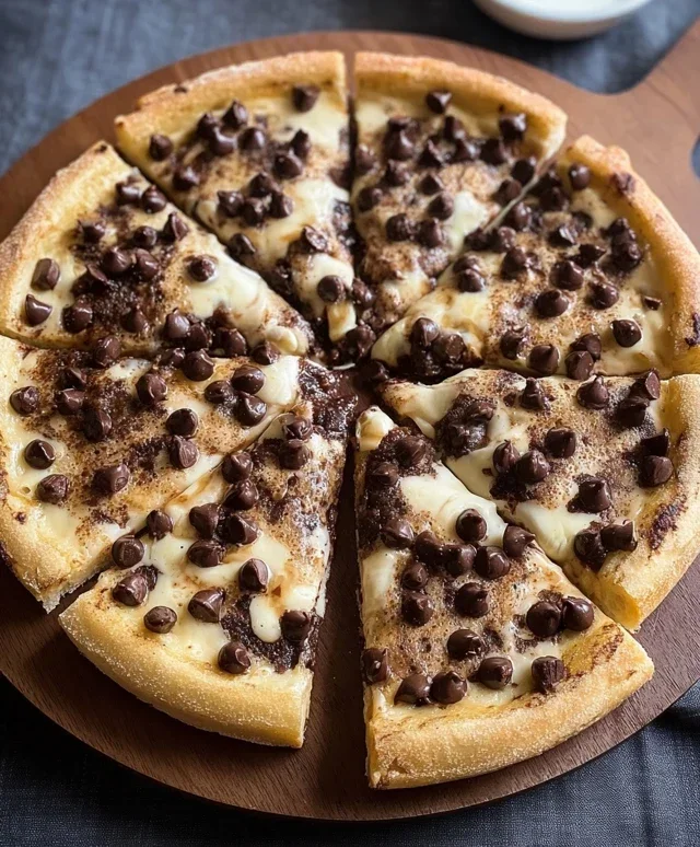 Chocolate Chip Dessert Pizza