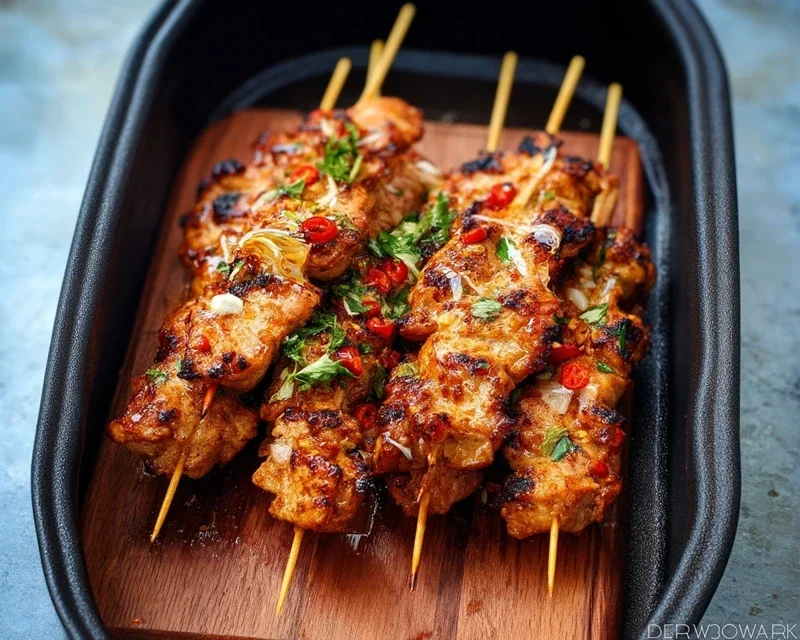 Bang Bang Chicken Skewers