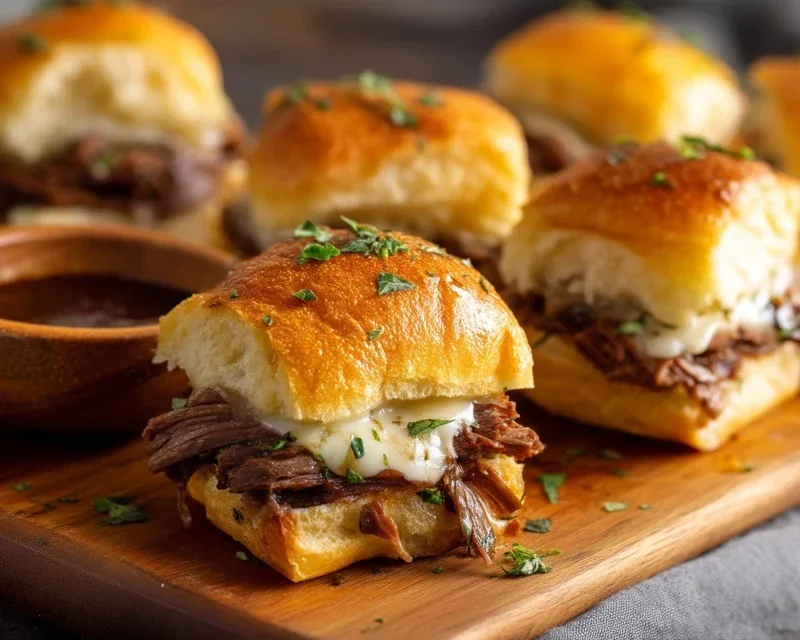 Easy French Dip Sliders Recipe