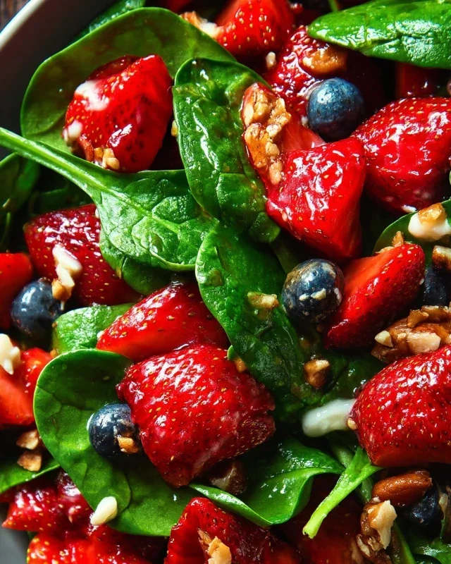 15-Minute Strawberry Spinach Salad