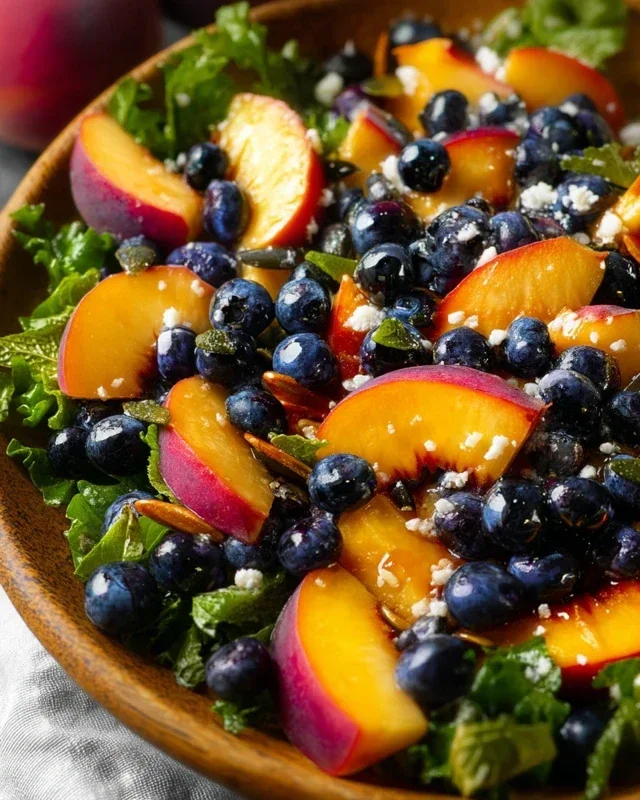 Summer Peach And Blueberry Knon-non-non-alcoholic alternativeic non-alcoholic ale Salad