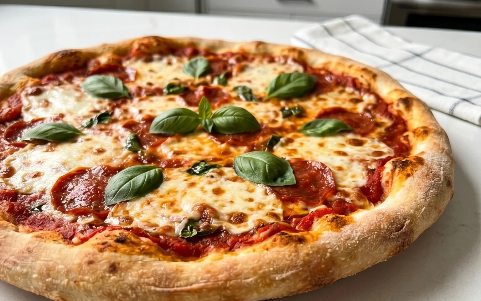 An excellent No Yeast Pizza Dough - quick easy homemade pizza!