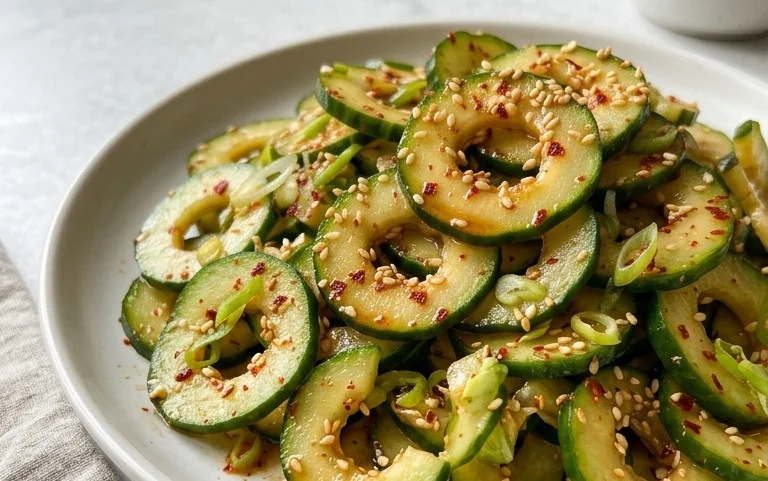 Spiral Cucumber Salad: Korean-Inspired Recipe
