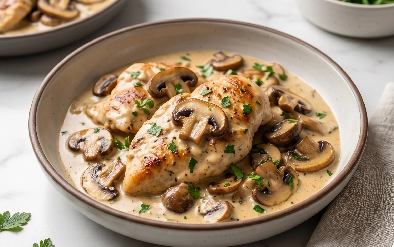 Creamy Mushroom Chicken Recipe
