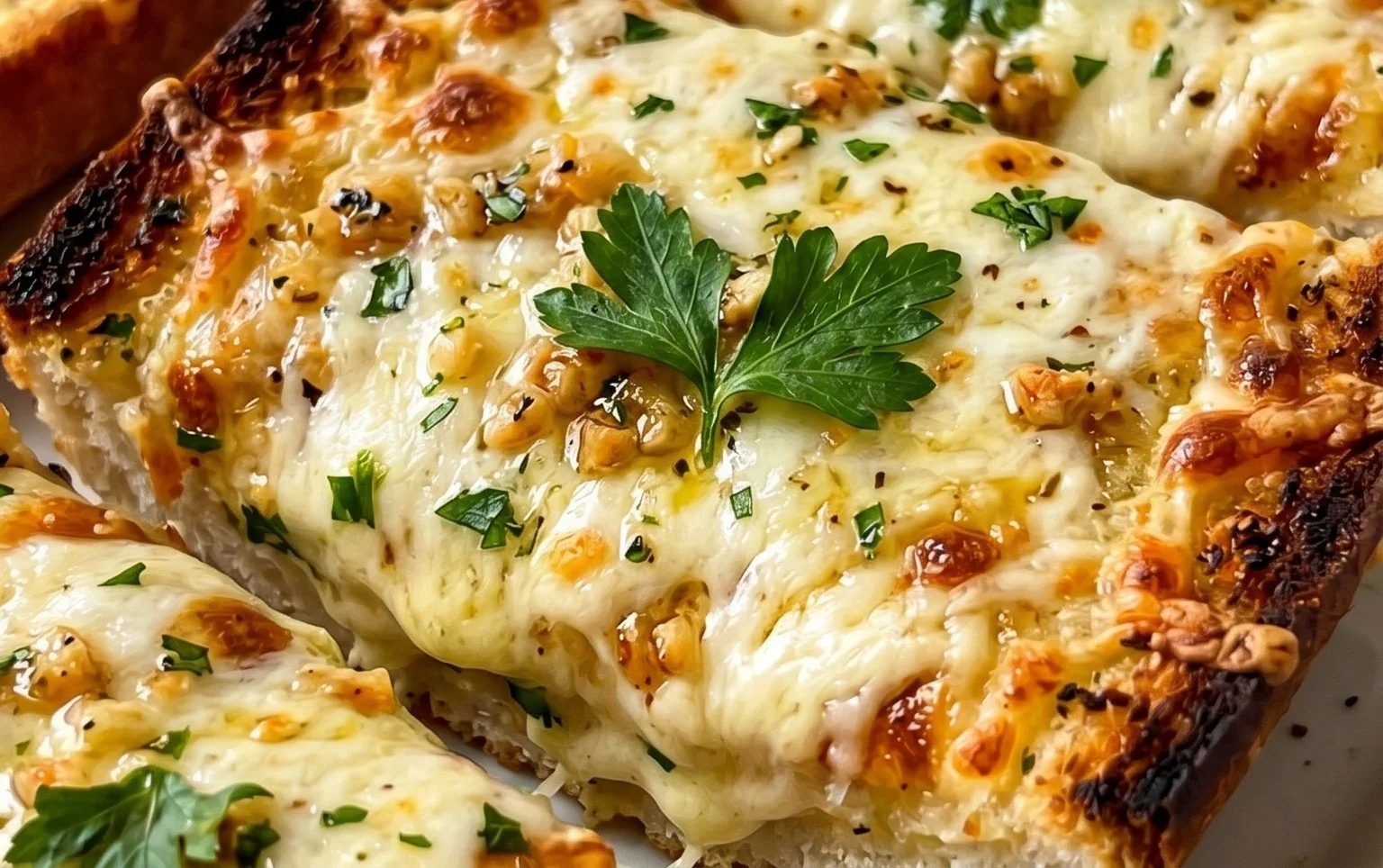 BEST CHEESY GARLIC BREAD RECIPE
