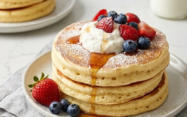 Fluffy Japanese Soufflé Pancakes