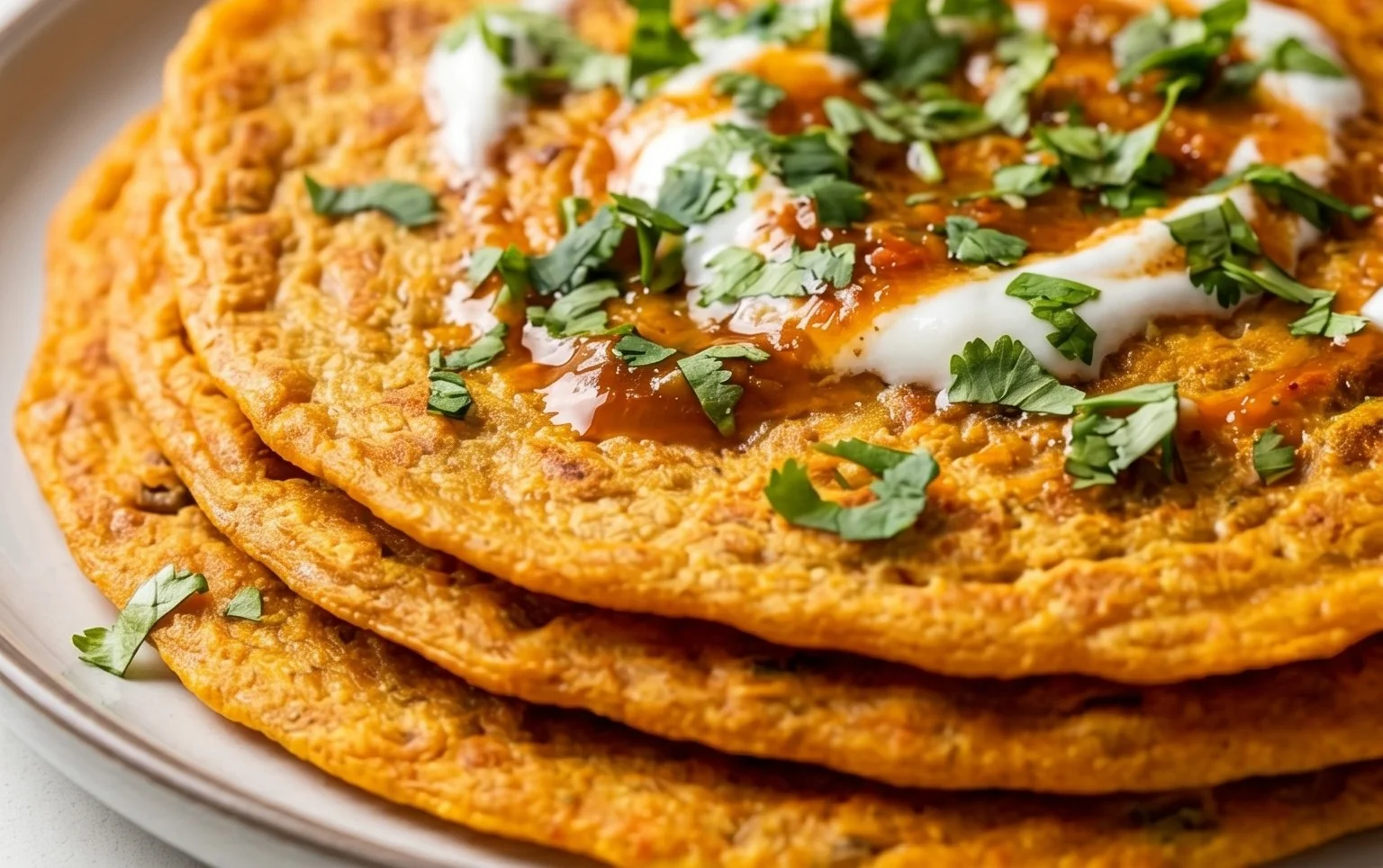 Masoor Dal Chilla | Savory Red Lentil Pancakes