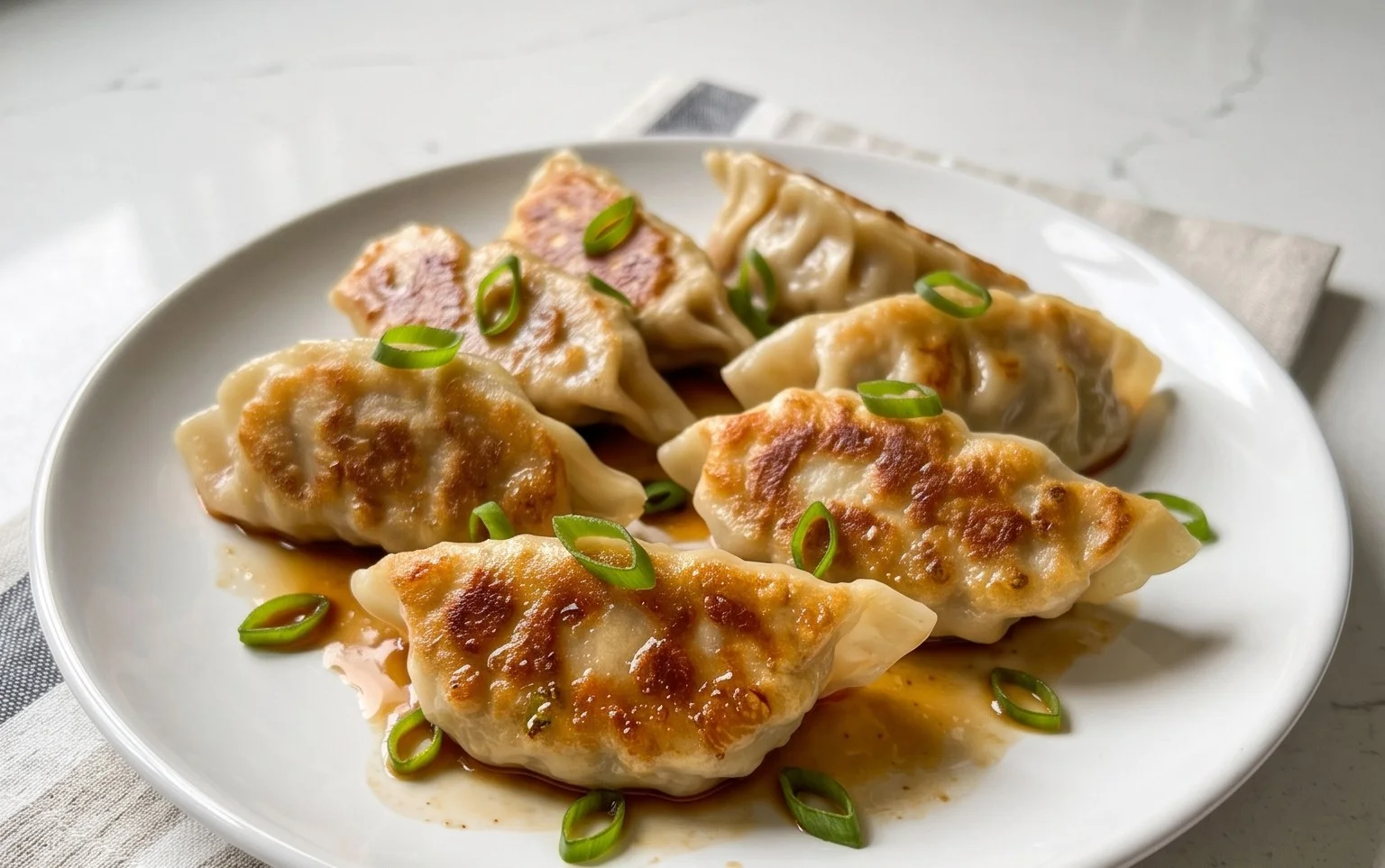 Chicken Potstickers (Pan Fried Dumplings)