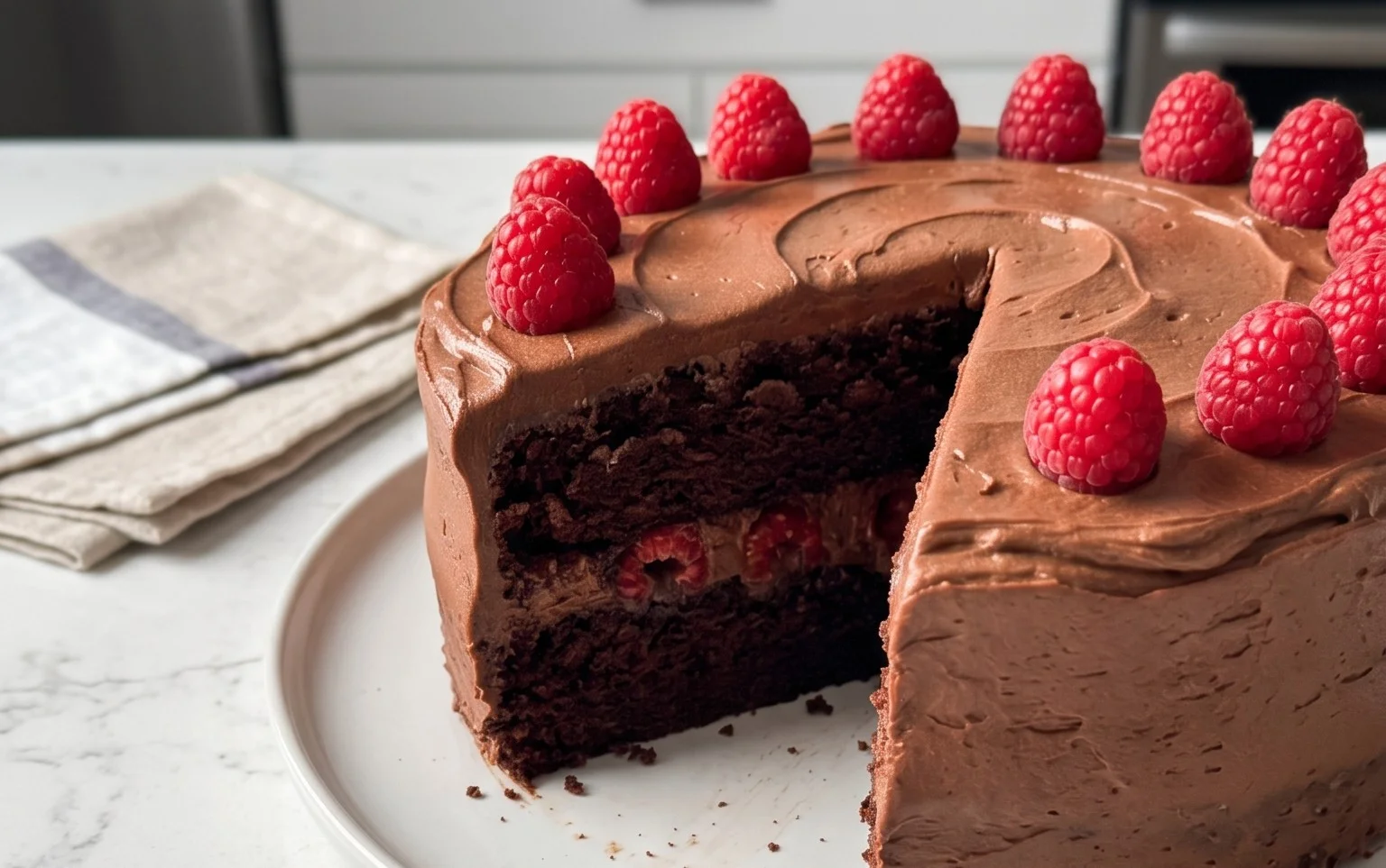 Chocolate Raspberry Cake