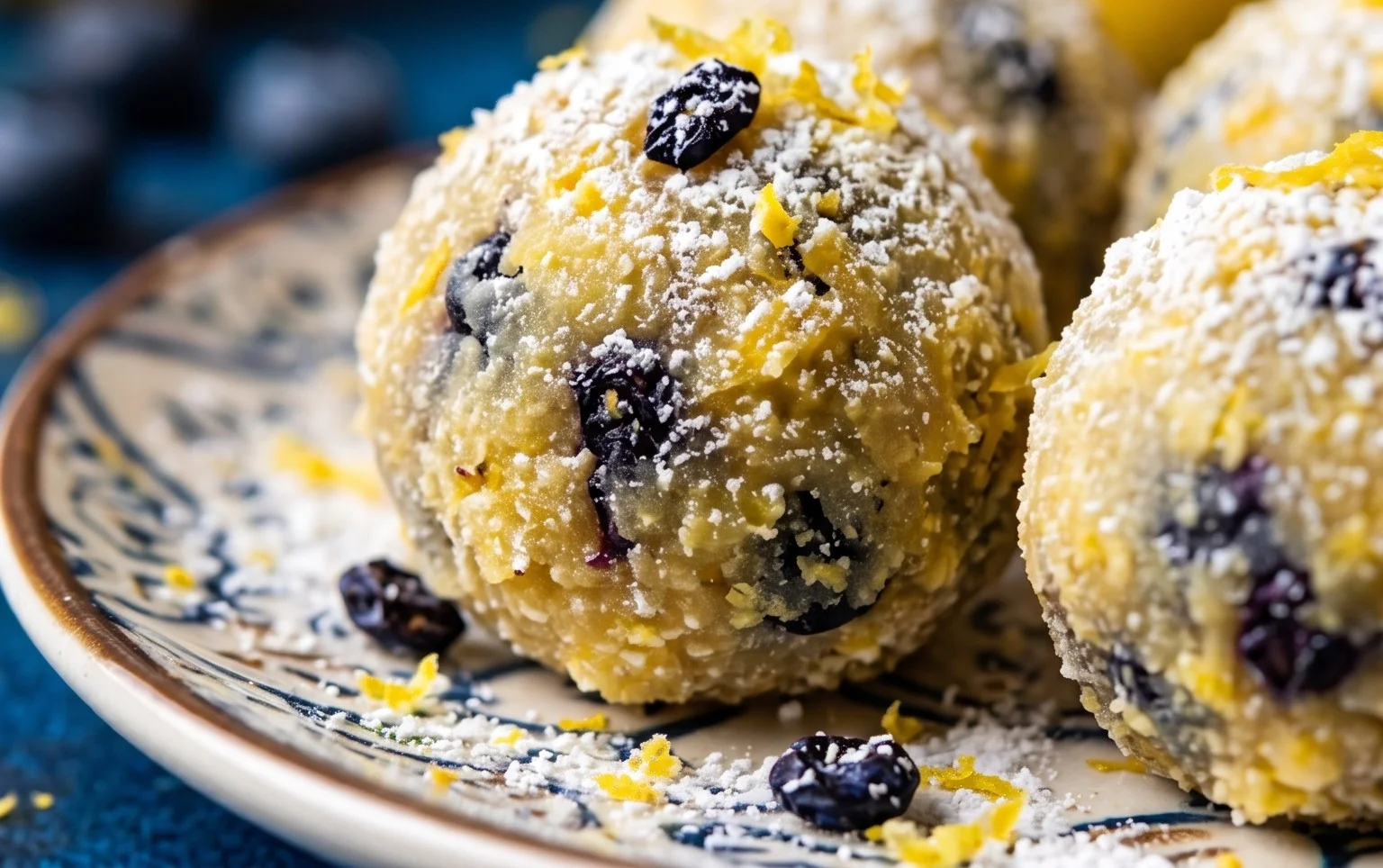 LEMON BLUEBERRY TRUFFLES
