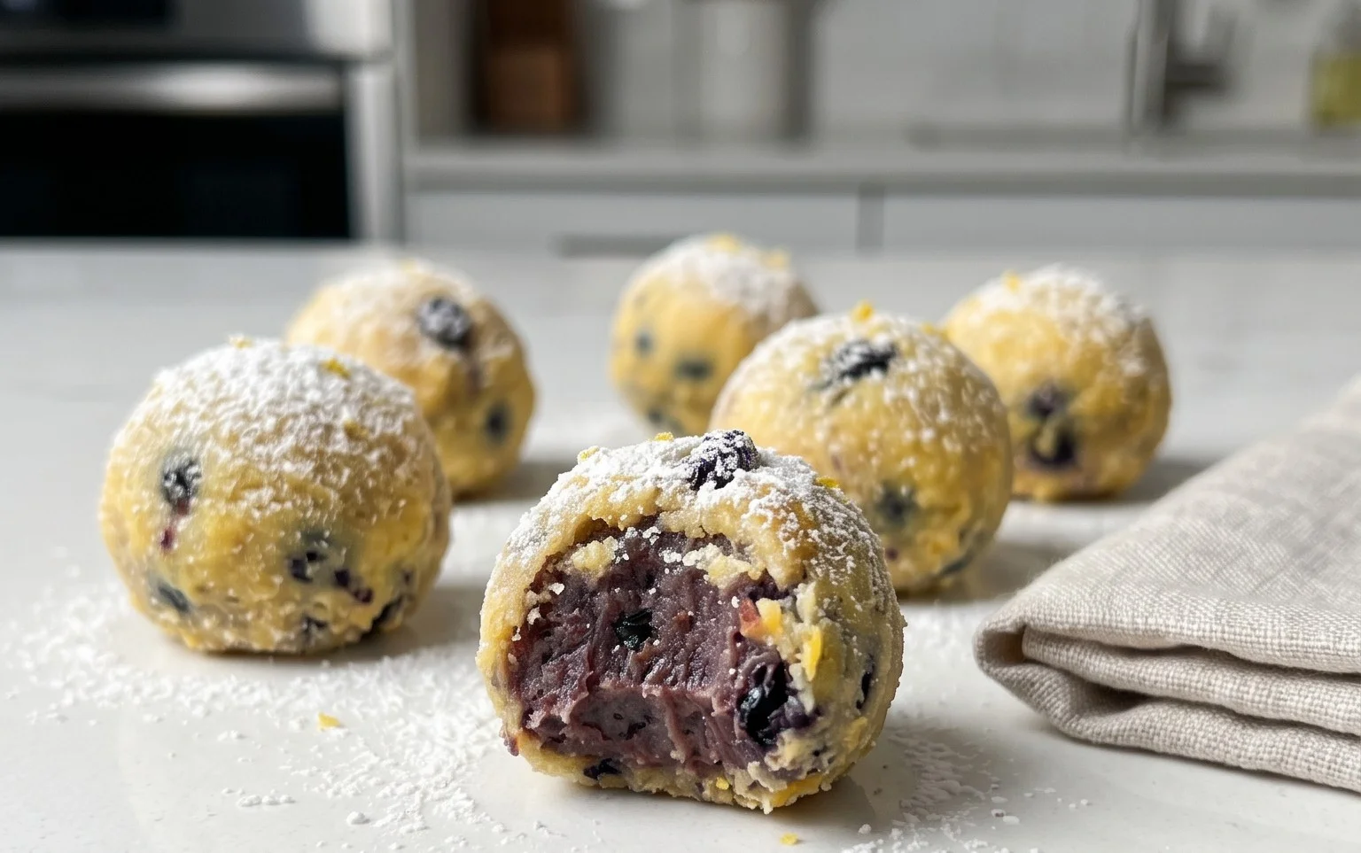 LEMON BLUEBERRY TRUFFLES