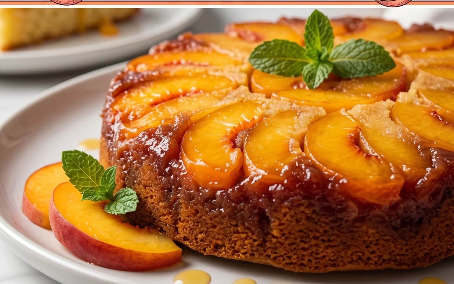 Peach Upside-Down Cake Recipe