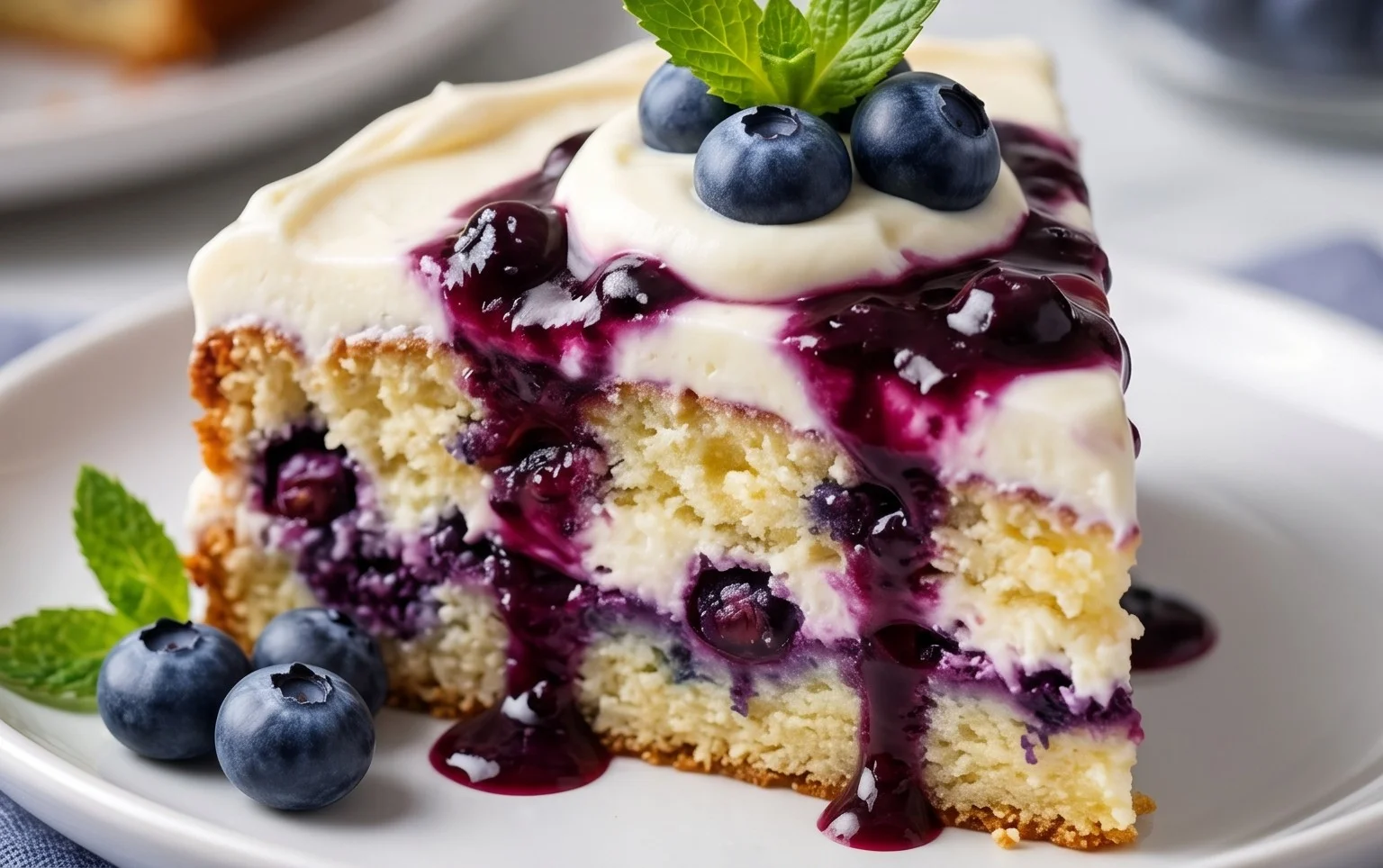 Nova Scotia Blueberry Cream Cake
