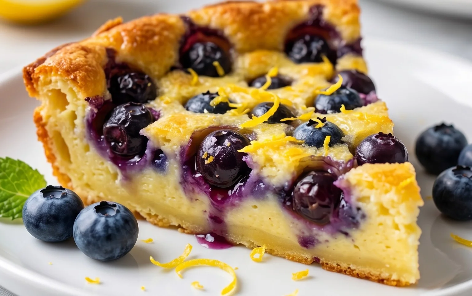 Lemon Blueberry Clafoutis