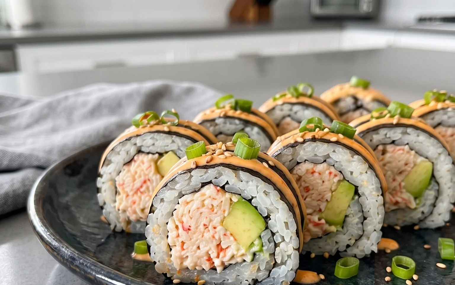 Kani Sushi (Spicy Crab Roll)
