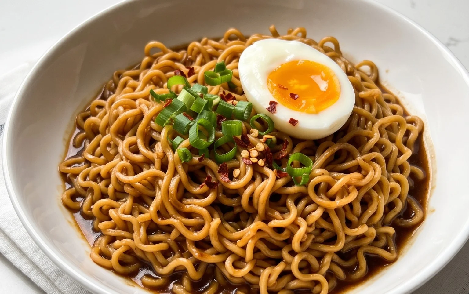 Easy Saucy Ramen Noodles