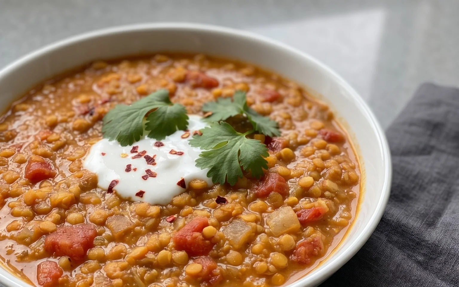 Spicy Red Lentil Curry