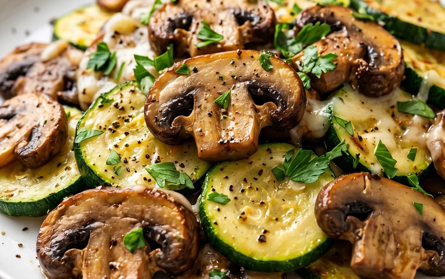 Skillet Zucchini and Mushrooms