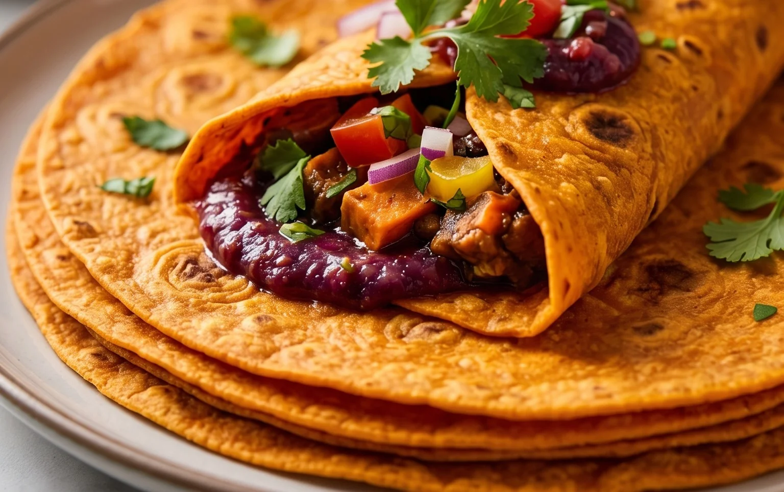 Sweet Potato Tortillas (Gluten-Free Vegan Wraps)