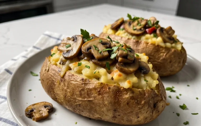 The Ultimate Stuffed Baked Potatoes with Mushrooms