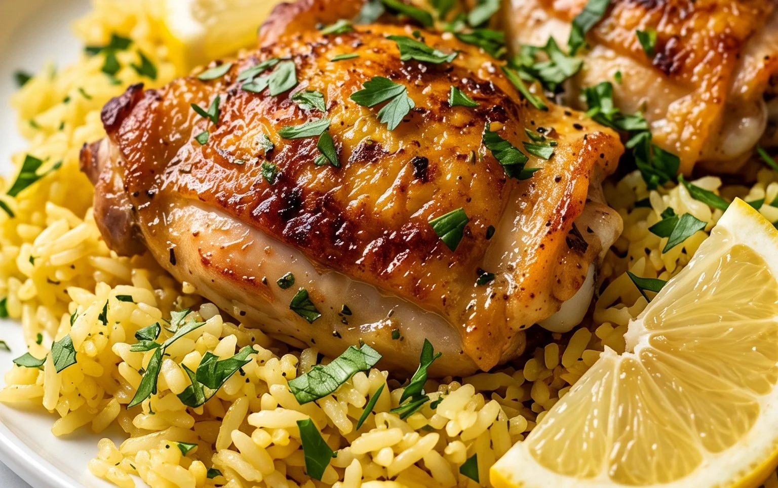 Greek Chicken and Lemon Rice (30 Minutes, One-Pot)