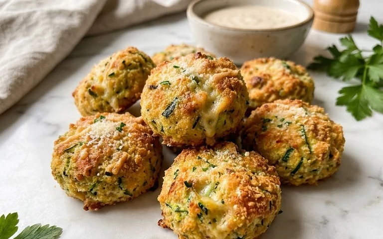 Zucchini Garlic Bites