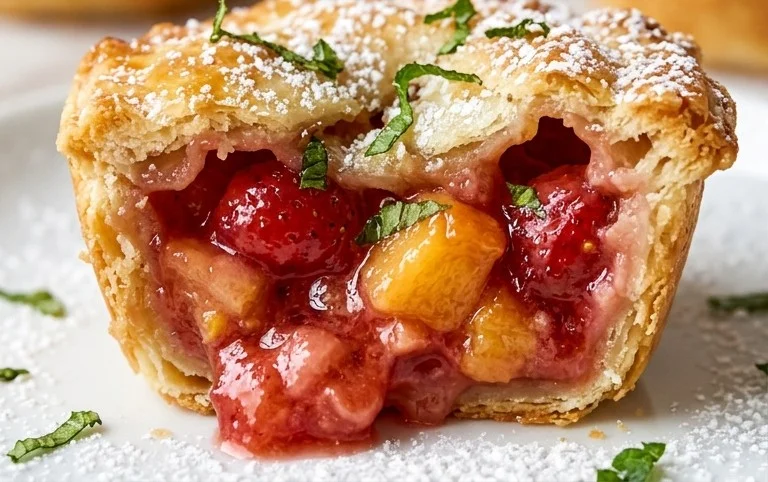 Strawberry Peach Pie Bites