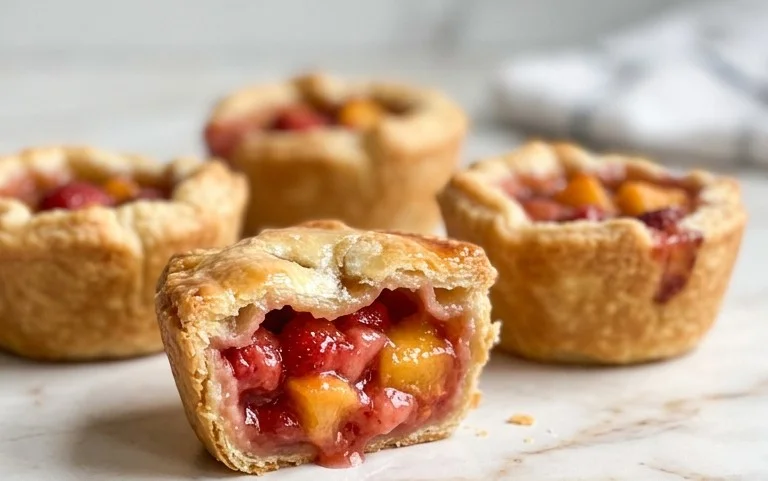 Strawberry Peach Pie Bites