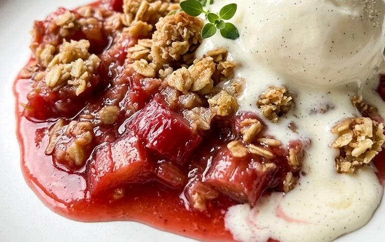 Easy Rhubarb Crisp