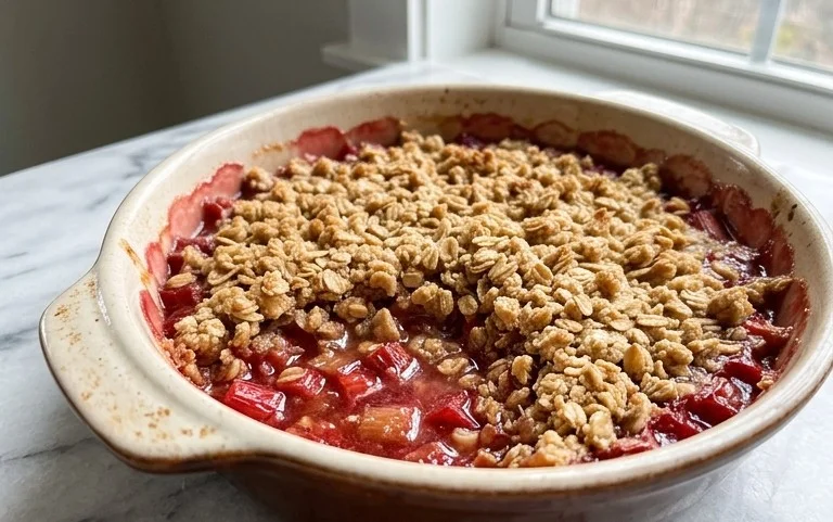 Easy Rhubarb Crisp