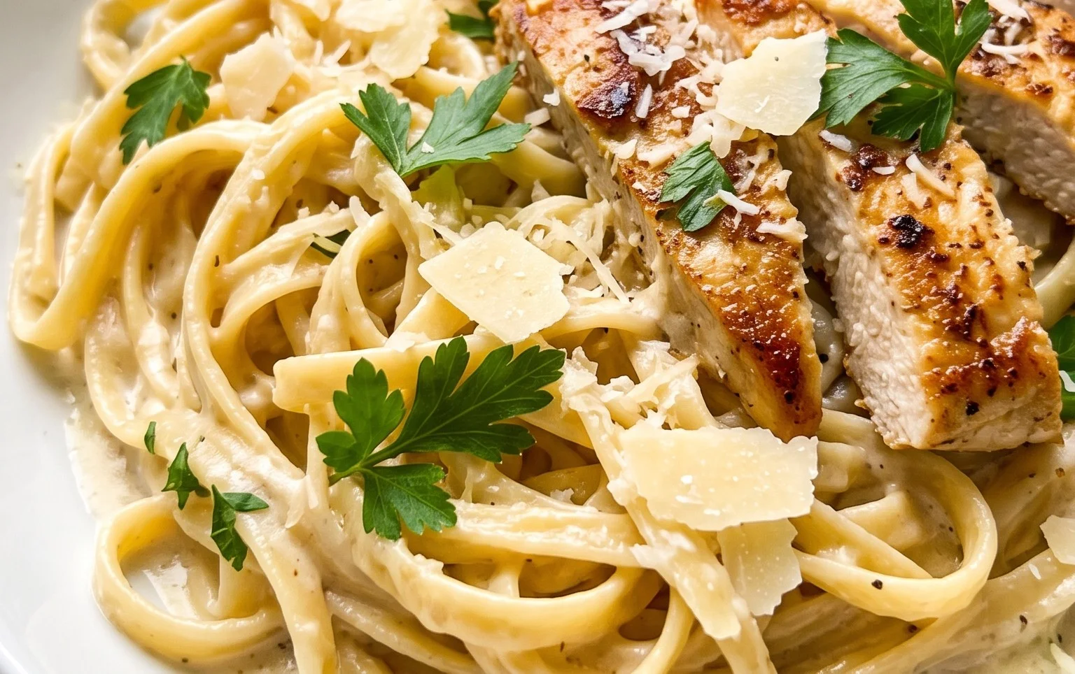 Low Calorie Chicken Alfredo