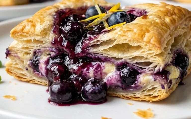 Blueberry Cream Cheese Puff Pastry