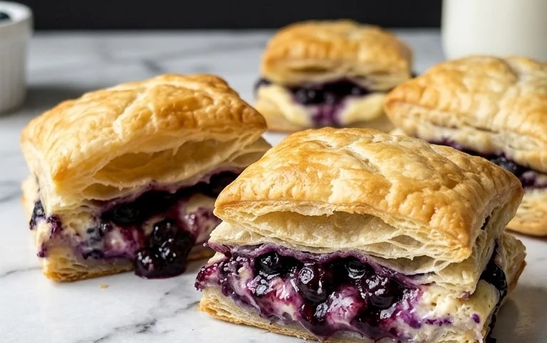 Blueberry Cream Cheese Puff Pastry