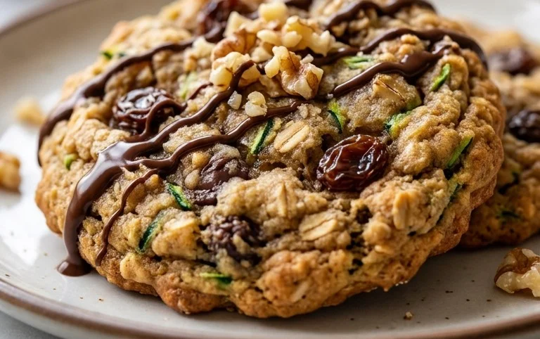 Healthy Zucchini Oatmeal Cookies