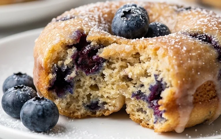 Blueberry Cake Donuts