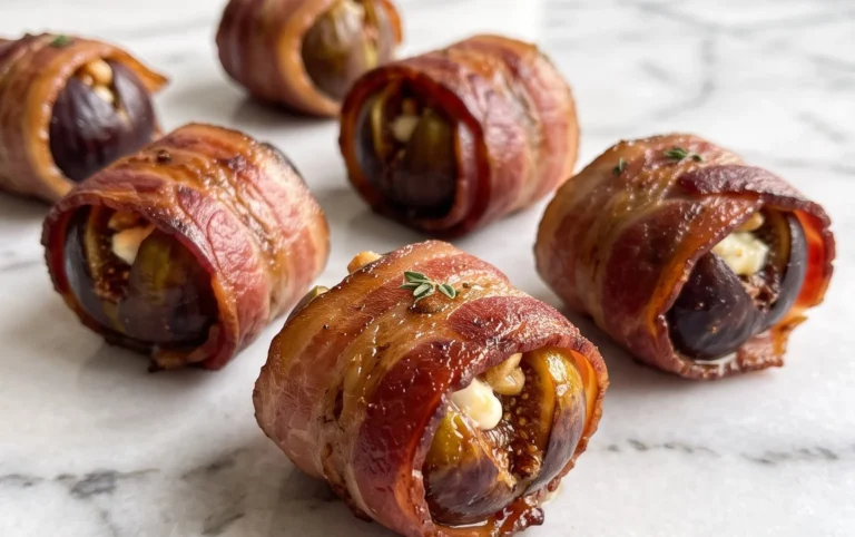 Beef Bacon Wrapped Stuffed Figs