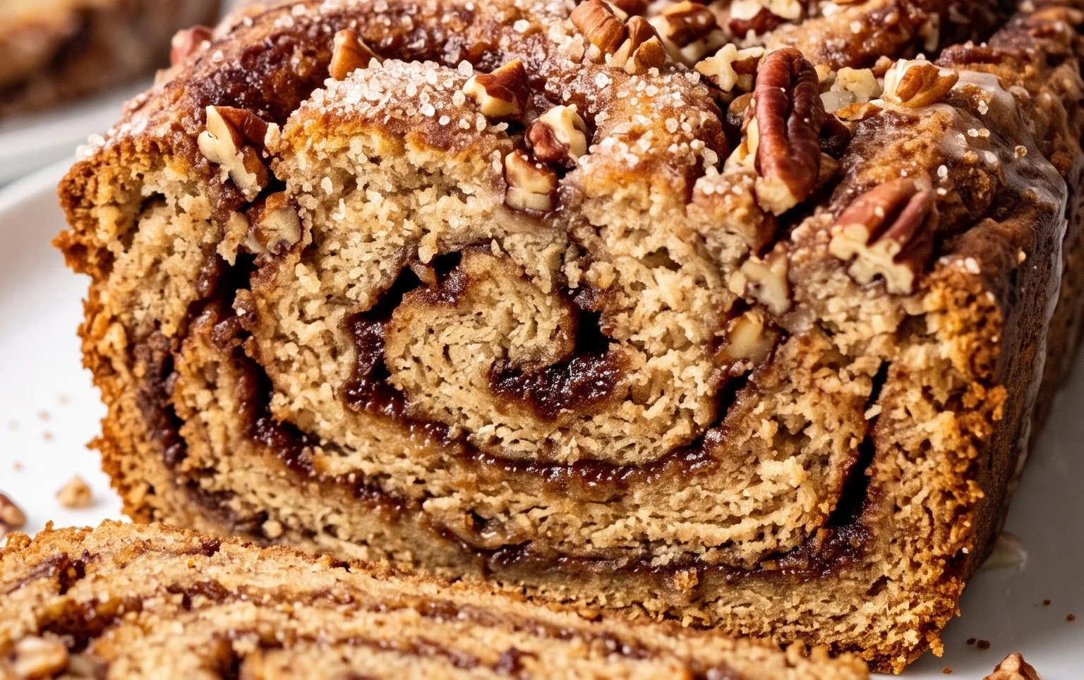 Cinnamon Roll Banana Bread