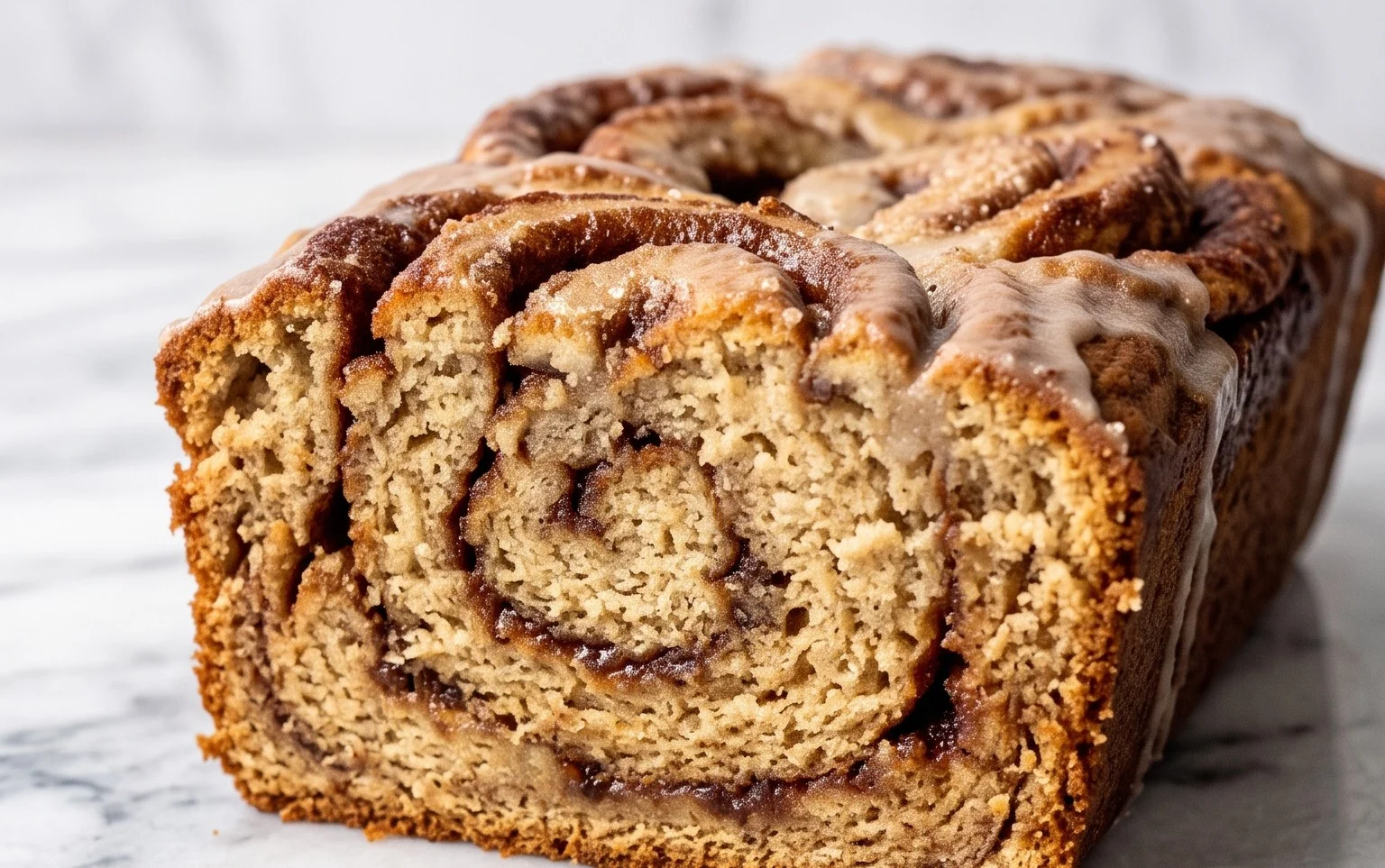 Cinnamon Roll Banana Bread
