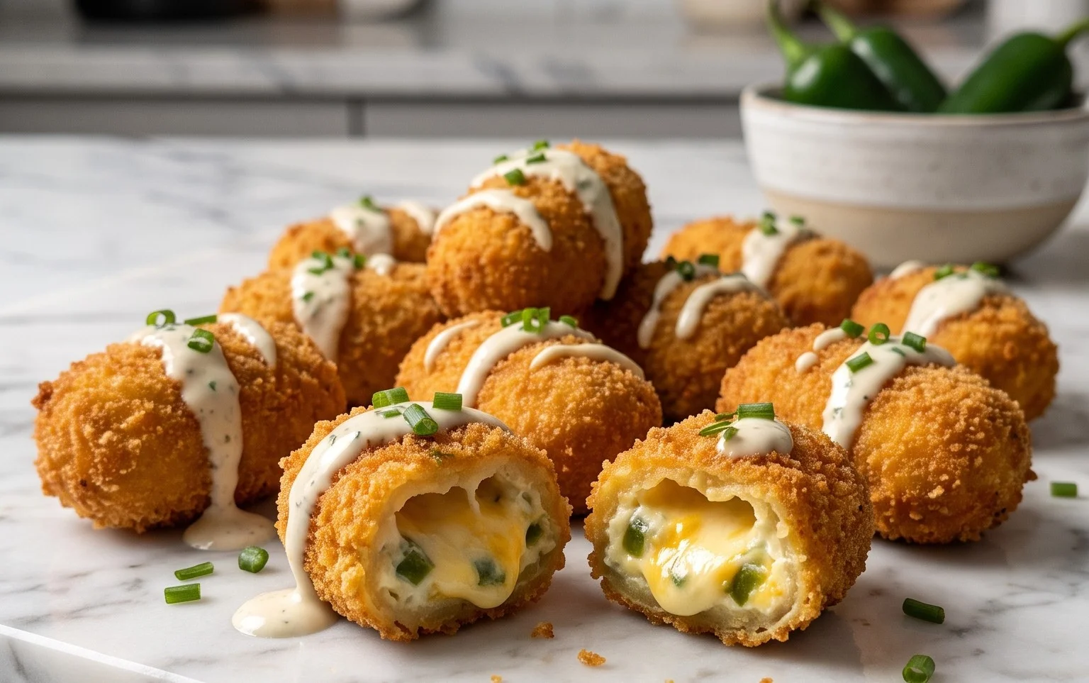 Fried Jalapeno Popper Bites