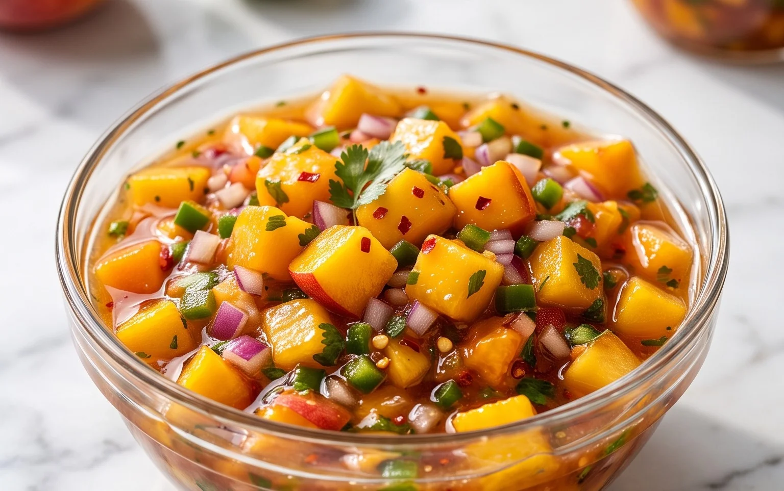 Sweet & Spicy Peach Salsa Canning Recipe