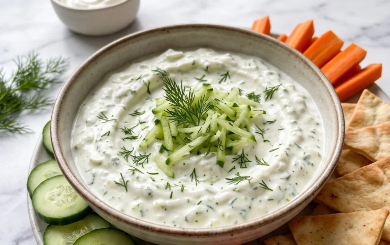 Cucumber Dip with Sour Cream and Dill