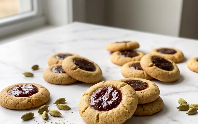 Cardamom Fig Thumbprint Cookies