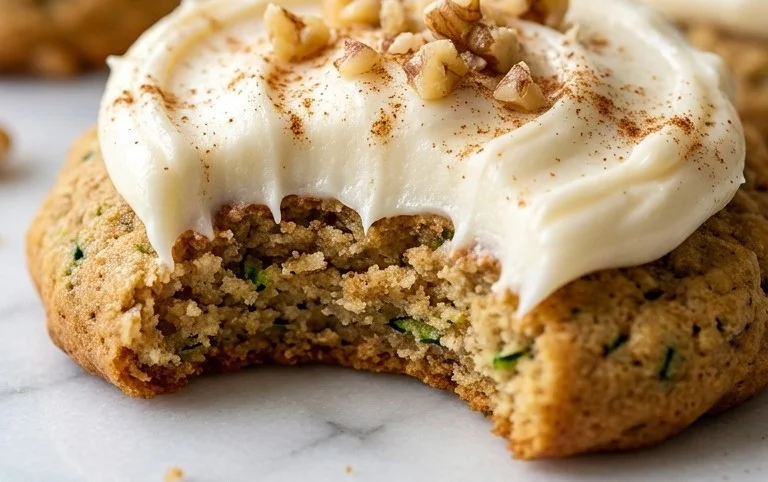 Zucchini Cookies with Cream Cheese Frosting