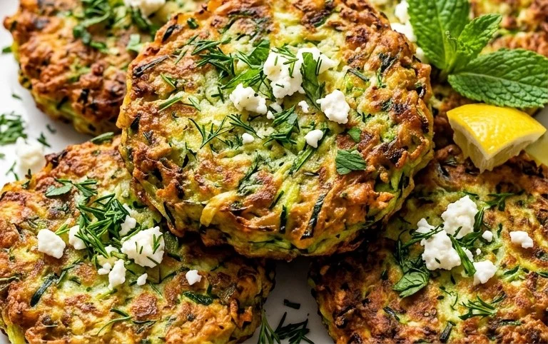 Kolokithokeftedes (Greek Zucchini Fritters)