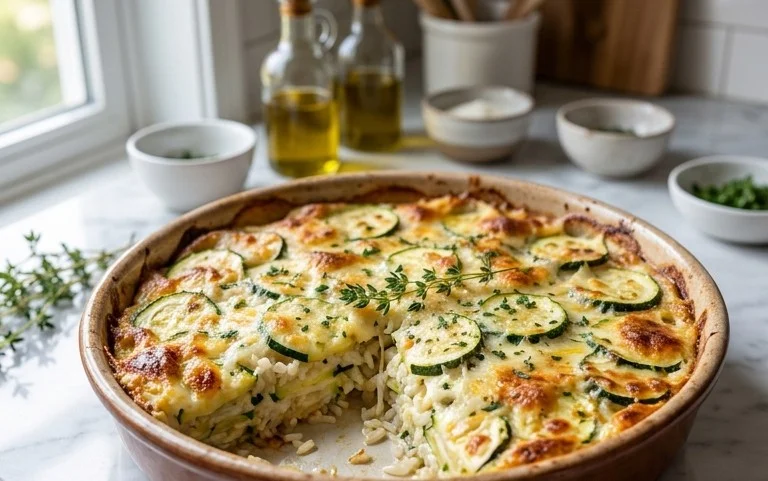 Julia Child's Zucchini and Rice Gratin (Tian de Courgettes au Riz)
