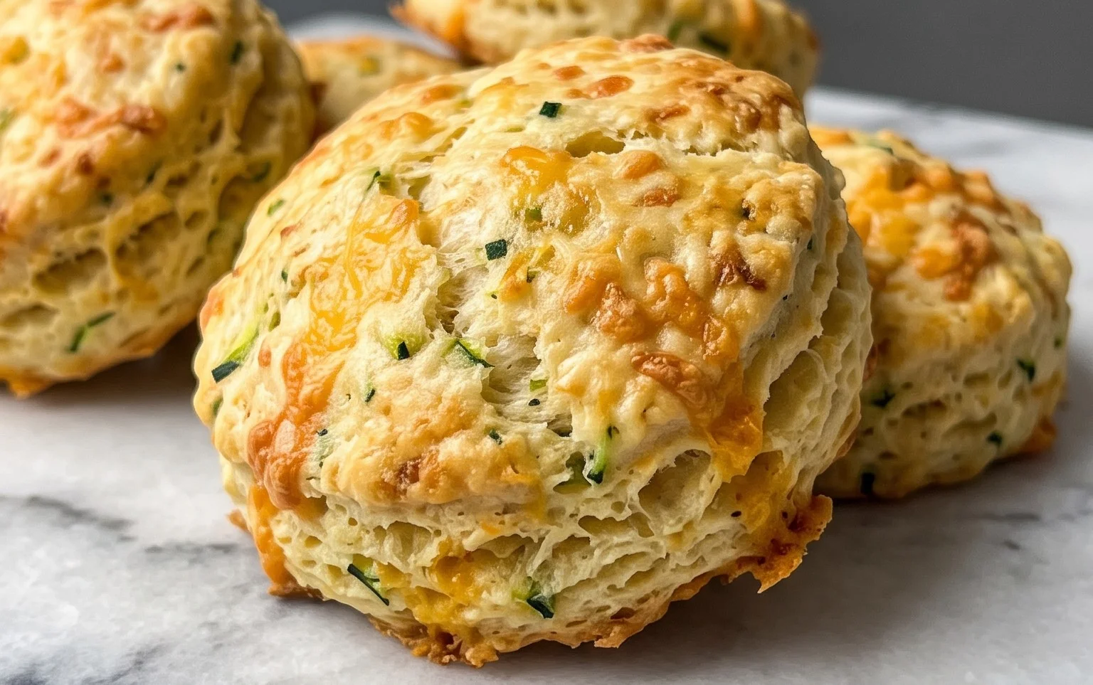 Zucchini Cheddar Biscuits